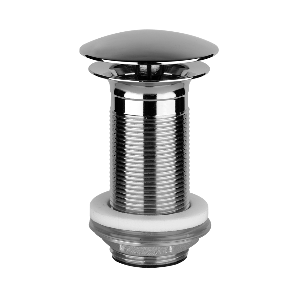 Vidage Diam. 63 mm, capuchon 72 mm, EMPORIO, G 1-1/4", H 100 mm, toujours ouvert, sans trop-plein, 707 Black Metal Brossé PVD
