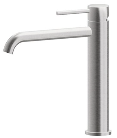 Mélangeur de lavabo haut X-STEEL 316, S 190 mm H. 278 mm, sans vidage, 59.064 Brushed Gun Metal