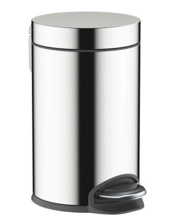 Boîte à ordures AddStoris D 17 cm, H 26,5 cm contenance 3 litres, chromé