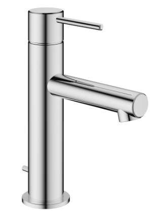 Mélangeur de lavabo Ono E - S 115 mm, goulot fixe vidage excentrique, tuyaux de raccordement flexibles 3/8", Classe énergétique A, chromeline