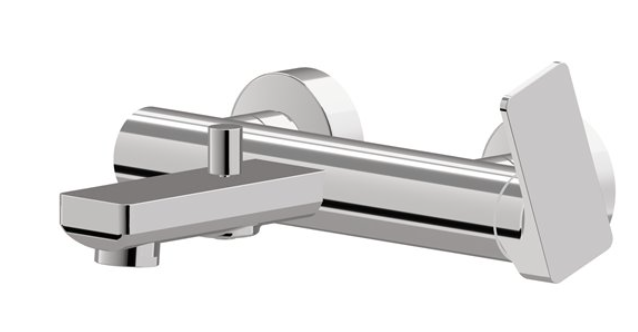 Mélangeur de bain B-EASY nu, E 150 mm, avec raccords excentriques 1/2 x 3/4, chromé