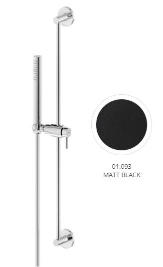 Glissière de douche en laiton 69,1 cm, HAKA / B-EASY inclus flexible 150 cm et douche à main, chromé