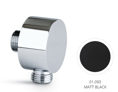 Coude de sortie 1/2" ERGO, HAKA, LINFA II, B-EASY noir mat