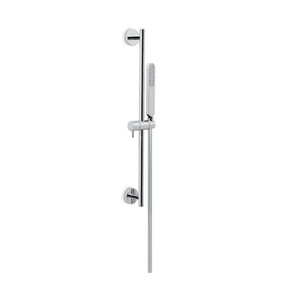 Glissière de douche en laiton 69,1 cm, HAKA / B-EASY inclus flexible 150 cm et douche à main, chromé