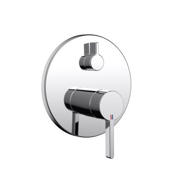 Mélangeur de bain BEVO UP set de montage final, inverseur, plaque de recouvrement D 17 cm, sans corps à encastrer 39.999.900.931 / 39.999.910.931 groupe acoustique I, chromeline