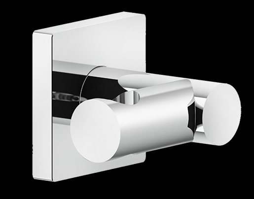 Support mural EMPORIO orientable pour douchette, rosace carrée, 149 Finox