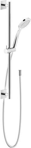 [1621C1121] Glissière de douche 60 cm EMPORIO, rosace carrée, inclus flexible 150 cm et douchette à main 1 jet, 149 Finox