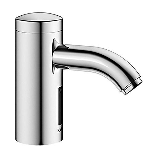 [1618C0375] Commande de lavabo IQUA STYLE S 110 mm, goulot fixe détecteur infrarouge L20 alimentation à pile 6 V tuyaux de raccordement, sans mélange, pour eau froide ou mélangée, sans vidage, chromeline