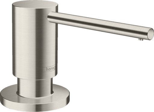 [1621C1602] Distributeur de savon FOCUS contenance 500 ml, pour installation dans les comptoirs jusqu'à 55 mm , Steel