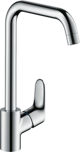 [1621C1609] Mélangeur d'évier FOCUS 260 S 204 mm, goulot orientable réglables à 110°, 150° ou 360° Quick Clean, débit 12 l/min groupe acoustique I , Chromé