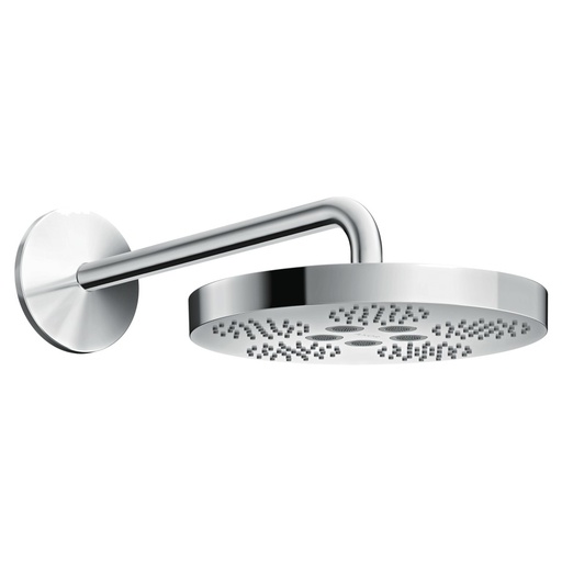 [1621C1666] Douche murale One 280 D 28 cm, 1jet PowderRain et Rain in combinaison, débit 12,3 l/min, bras de douche 39 cm, groupe acoustique II, Chromé