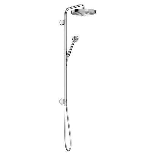 [1621C1674] Colonne de douche One 280 pour le montage sur mélangeur de douche pour 2 fonctions douche de tête One 280 1jet douche à main, raccordement mural, tuyau de douche support de douche, glissière sans corps à encastrer 757 522, Chromé