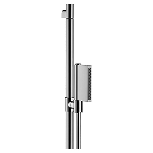 [1621C1699] Garniture de douche ShowerSolutions One Garniture de douche SHOWER SOLUTIONS ONE, changement de jet via le bouton Select 2jet, jet normal, flood spray débit 12 l/min, glissière 90 cm, tuyau de douche , Chromé