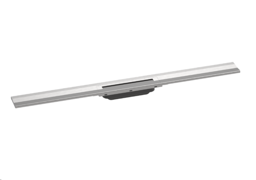 [1620C1752] Rigole de douche RAINDRAIN FLEX 90 cm, recouvrement design insert amovible raccourcissable pour montage mural, sans corps à encastrer 01000180/01001180/01002180, Acier inoxydable brossé