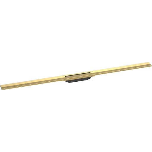 [1620C1885] Rigole de douche RAINDRAIN FLEX 120 cm, recouvrement design insert amovible raccourcissable pour montage libre, sans corps à encastrer 01000180/01001180/01002180, optique de l'or