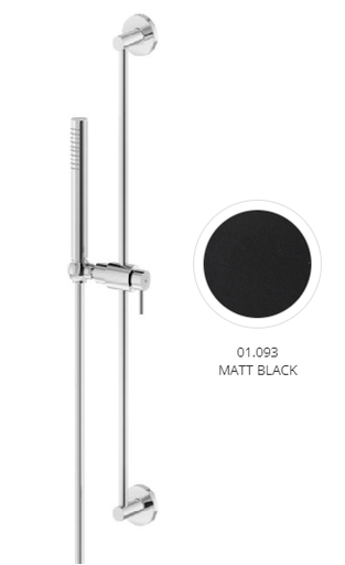 [1621H0976] Glissière de douche en laiton 69,1 cm, HAKA / B-EASY inclus flexible 150 cm et douche à main, chromé