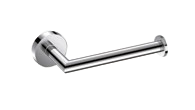 [1690C0569] Porte-papier WC sans couvercle ODM, H5 x L17 x P8.2 cm, à viser, rosace ronde, chromé