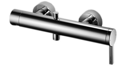 [1621C0357] Mélangeur de bain AVA E 153 mm, raccords d'arrêt cachés 1/2" x 3/4" goulot tournant 45° groupe acoustique II, chromeline