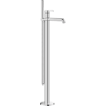 [1621S0840] Mélangeur de bain BEVO S 215 mm, goulot fixe H jusqu'à aérateur 790-886 mm avec colonne pour montage à pose libre, douche, tuyau de douche 150 cm, sans corps à encastrer Nr. 39.000.602.931, chromeline