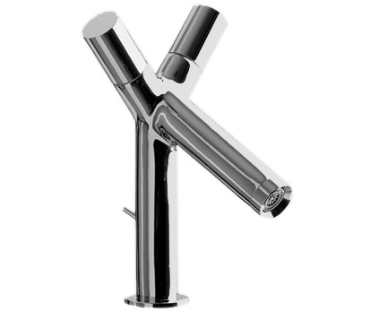 [1621C0632] Batterie de lavabo STARCK S 105 mm goulot fixe vidage excentrique, débit 5 l/min, groupe acoustique I, chromé