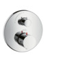 [1621C0652] Thermostat STARCK UP set de montage final, D 17 cm avec robinet d'arrêt sans corps à encastrer 1800180 débit 26 l/min groupe acoustique I, chromé