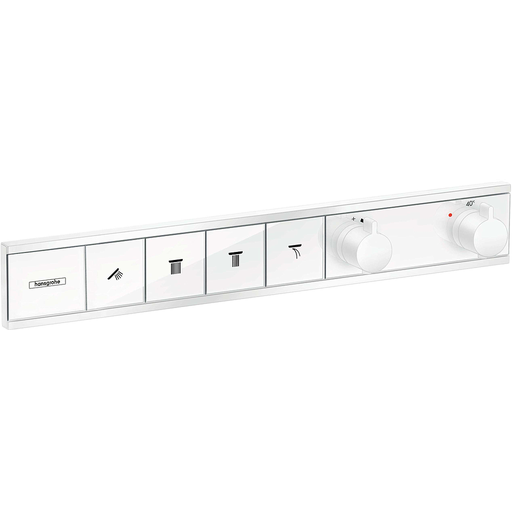 [1621C0747] Thermostat RAINSELECT UP set de montage final Select-Button pour la commande de 4 sorties sans corps à encastrer Nr. 15312180, blanc mat